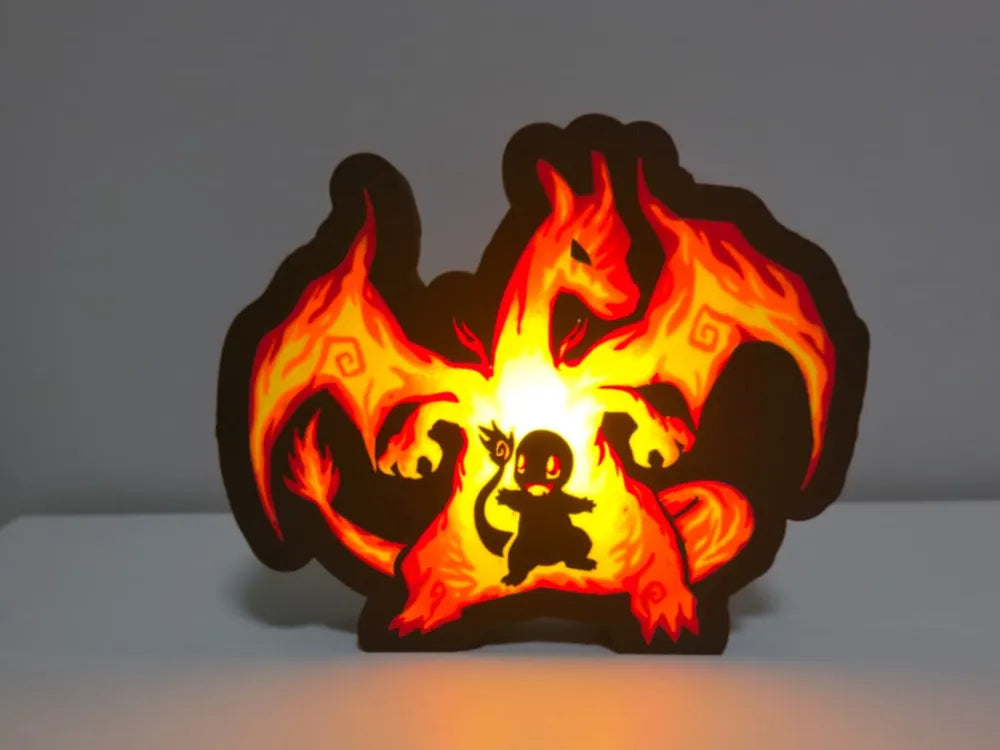 Lámpara Charmander 3D