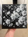  "Flores en relieve cuadro decorativo 3D — arte de pared floral impreso en PLA Uruguay"