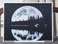  "Reflejo de luna cuadro decorativo 3D