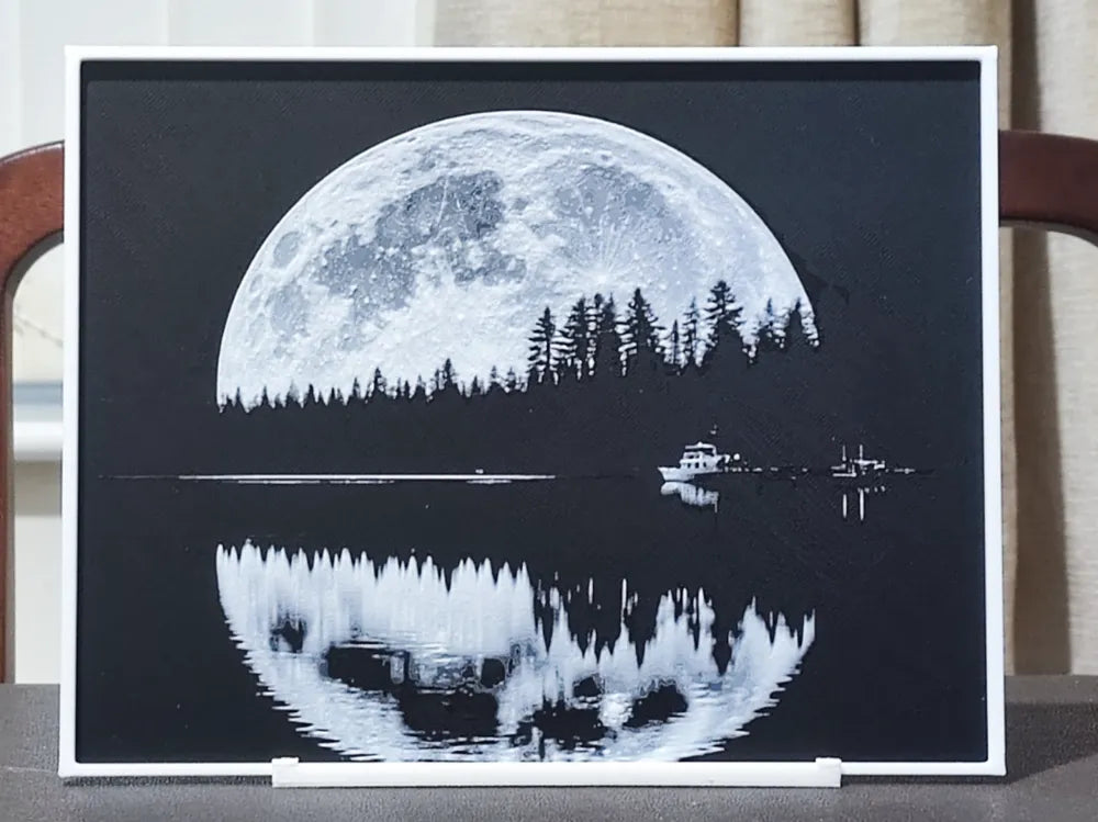  "Reflejo de luna cuadro decorativo 3D