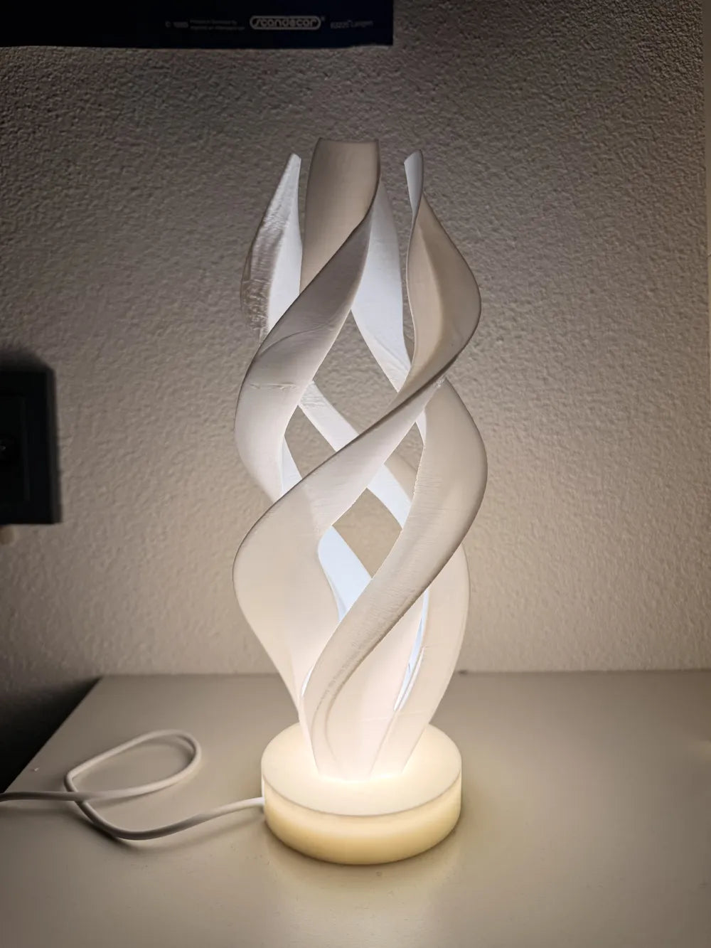 Lámpara Espiral 3D