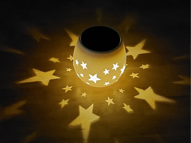 Veladora Estrellas 3D