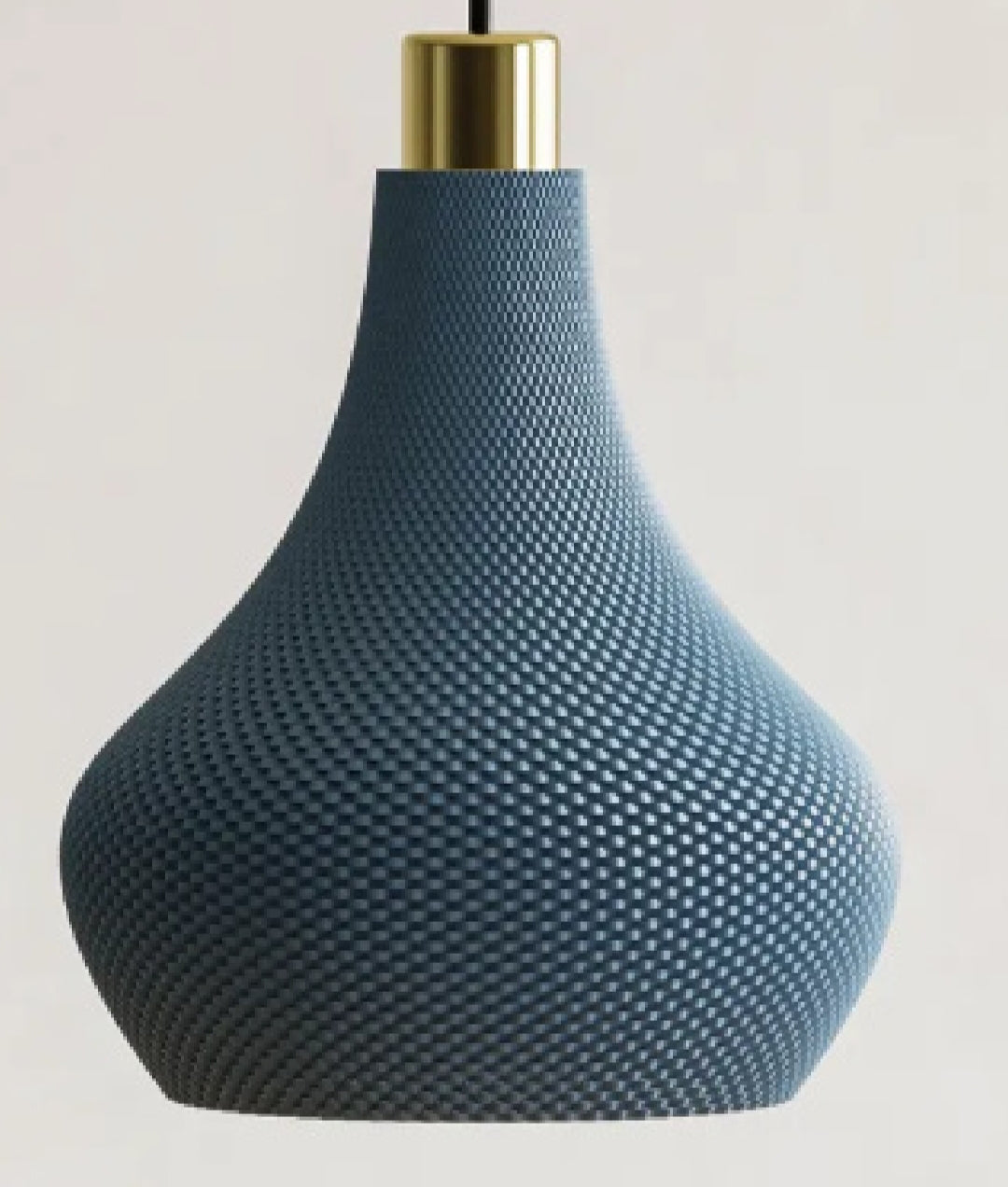 Lámpara Colgante Campana Texturada 3D