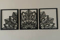 "Mandala cuadro decorativo 3D — arte de pared geométrico con relieve impreso en PLA Uruguay"