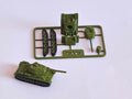 Kit Card Tanque T-34/85 impreso en 3D verde militar y negro con piezas en tarjeta para armar