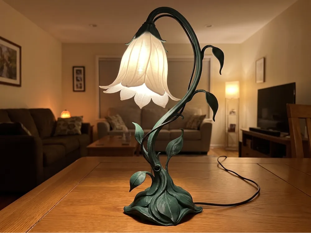 Lámpara Flor Tulipán 3D