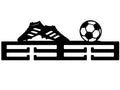 Medallero Botín y Balón Fútbol 18 cm