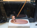 Buda Porta Incienso con Bandeja — Adorno Decorativo 3D