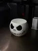 Cuenco Jack Skellington 3D blanco 15x15cm - Pesadilla antes de Navidad Halloween