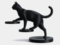 "Gato en el aire figura decorativa 3D — escultura de gato impresa en PLA Uruguay"