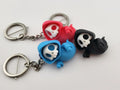 Llavero muerte con capucha 3D chibi - 5cm color a elección rojo azul negro