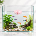 "Nenúfar decorativo 3D flor de loto para pecera o jarrón — figura impresa en PLA Uruguay"