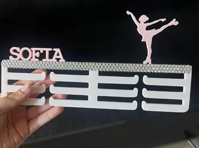 Medallero patín artístico con nombre personalizado