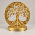 Árbol de la Vida Porta Incienso Oro