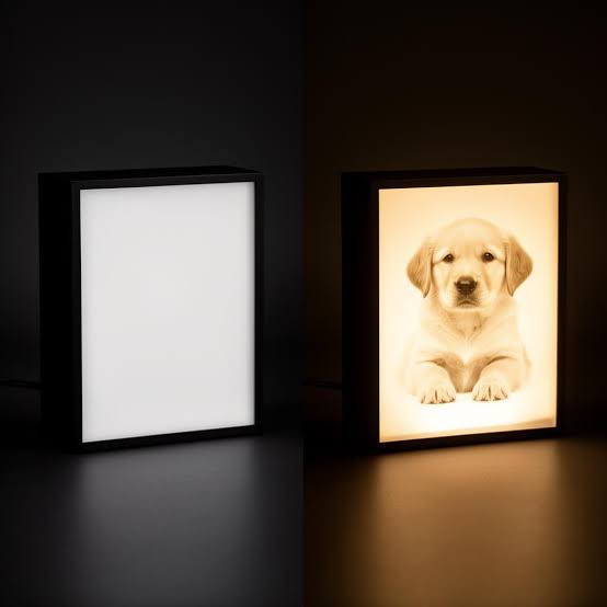 "Cuadro 3D blanco y negro litofanía personalizada — impresión 3D hecha en Uruguay"

