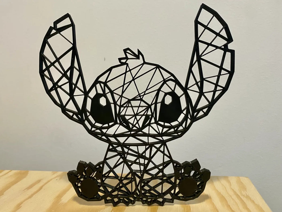 Stitch Geométrico — Figura Decorativa 3D