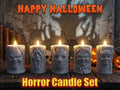 "Porta-vela terror 3D villanos Halloween — portavelas decorativo impreso en PLA Uruguay"